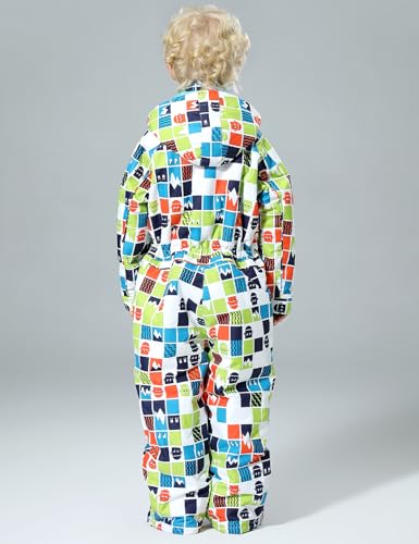 Boy and Girl's One-piece ski suit Winter Warm Snowsuits Kids Toddler Waterproof Outdoor Ski Suit2