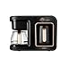 Karaca Hatir Plus 2 in 1 macchina da caffè con filtro e turco, Black Copper, Fur 5 persone, 1385 W, filtro in acciaio inox, caraffa in vetro, macchina da caffè automatica