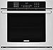 EI30EW38TS 30" Single Wall Oven with 5.1 cu. ft. Capacity Dual-Fan Convection Steam Clean Option Luxury-Design Lighting in Stainless Steel
