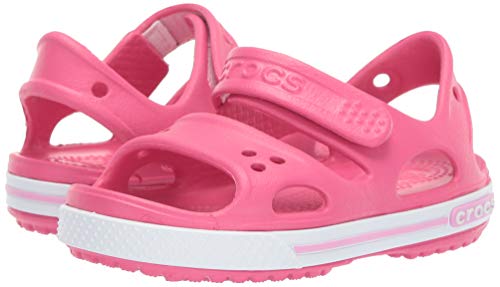 Sandália, Crocs, Crocband II Sandal OS Kids, Paradise Pink/Carnation, 31, Criança Unissex