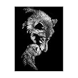 Trademark Fine Art, 14x19 Tenderness Wolf by Julie Chapman