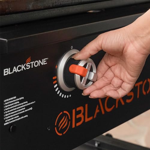 Image of 28 Inch Blackstone Griddle 2080 Original 3-Burner XL Griddle with Hood and Side Shelves Outdoor Flat Top Grill