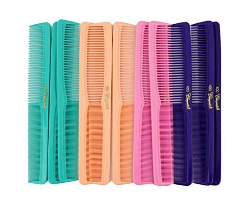 7 Inch All Purpose Hair Comb. Hair Cutting Combs. Barber’s & Hairstylist Combs. Fresh Mix 12 Units. #TOP2