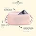 Lucy & Co. Crossbody Treat Bag, Pet Treat Pouch, Fanny Pack, Shoulder Bag, Wear 3 Ways, Hidden Poop Bag Dispenser, Zip Dog Snack Pocket, Phone Pocket, Dog Accessories (Rosewater)