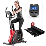 SICHER & VERSTAUBAR- Für ein sicheres Training hat der Fitnessrad Heimtrainer rutschfeste Fußschalen. Er ist auch gut verstaubar durch die Transportrollen.