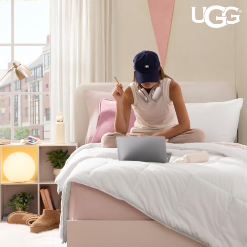 UGG Danielle Doppel-Bettdecke, kühlend, leicht, Daunen-Alternative, hypoallergen, maschinenwaschbar, gesteppt, flauschig… – Ansicht 2