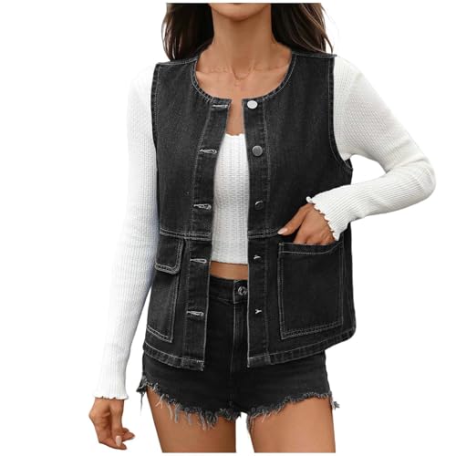 Veste jean sans manches pour vos sorties urbaines de mi-saison