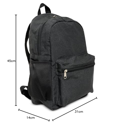 Mochila Impermeável com espaço para Notebook, PGH, Linha Casual Black Solid