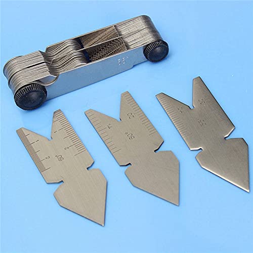 Juego de 4 Calibradores para Roscas 55° y 60° Métrico e Inch miniatura 7