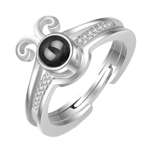 Bague ajustable Soleil Wukong en acier inoxydable, un cadeau créatif 2-en-1 unique