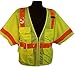 Vest ANSI Class 3 Mesh Road Zip Front Yellow Colour,3X-L, 8152(Pack of 1)