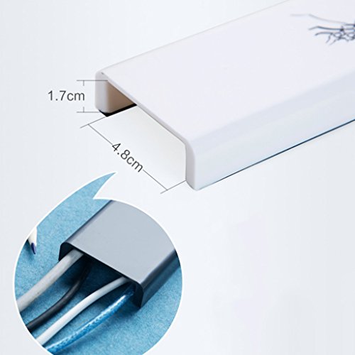 Meri Shopp Cord Management System for TV/Computer/Home Entertainment Corner White 3 41OQK0wCicL