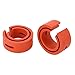 2PCS Car Coil Spring Buffer Rubber, Universal Car Shock Absorber Cushion Spring Bumper Buffer C Type Reduce Noise Anti Vibration,Red