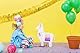 PartyDeco Piñata 41x49,5x10cm Lama - Party Dekoration zum Befüllen - Pinata - Llama Weiß