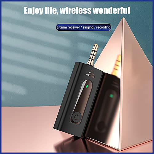 Image of K35 Dual Wireless Mic for YouTube 3.5mm Collar Microphone Wireless Compatible with Smartphones Camera Laptop Desktop and iPhone Mic for YouTube Vlogging Recording ASMR & Interview