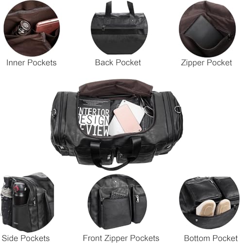 Travel Bag with Shoe Pouch and Strap