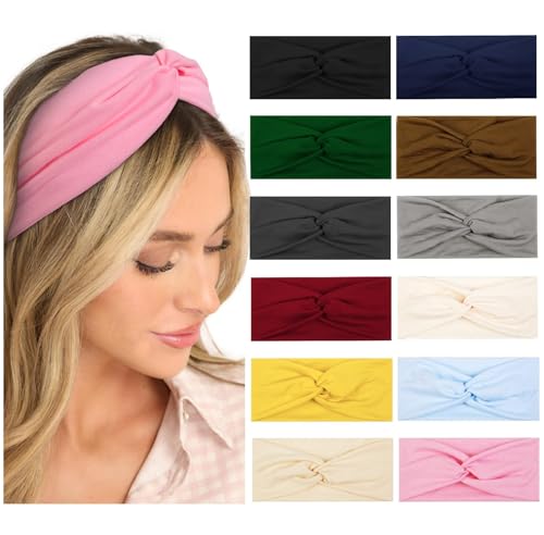 AKTVSHOW Headbands for Women 12PCS Non Slip Head Bands for