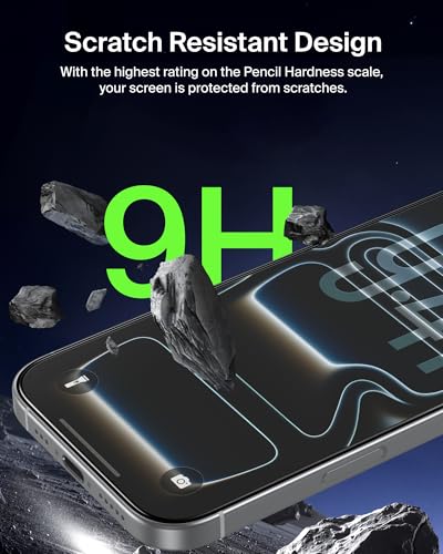 Image of Belkin EZ Align iPhone 17 Pro Tempered Glass | Screen Protector Guard | UltraGlass Lite 2 Anti-Reflective Screen Protector, Scratch-Resistant