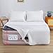 Air Mattress Sheet Set for 16-24 Inch Air Beds Twin Size,Deep Pocket Fitted Sheet with Inflation Opening,Soft & Breathable, for Guests, Camping, RVs, Includes Pillowcase Flat Sheet Fitted Sheet,White