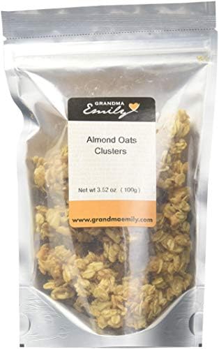 Grandma Emily Granola Clusters Made with Rolled Oats Puffed Rice and Almonds 3.52 oz (4 Pack)