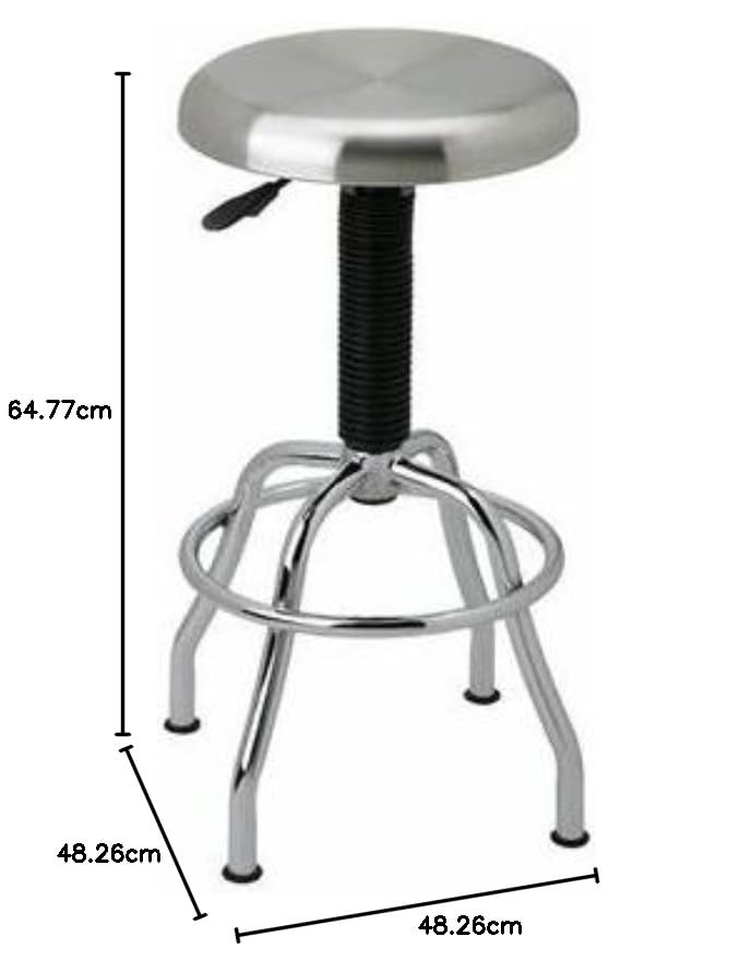 Image of Seville Classics Stainless Steel Top Work Stool