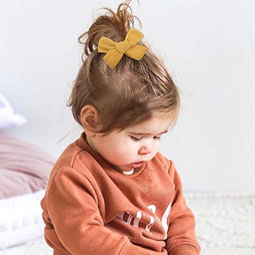 40 Pcs 3 Inch Baby Girl Bows Fully Lined Non Slip For Infant Fine Baby Hair Bows Barrettes Accessory For Toddlers Kids In Pairs #TOP1