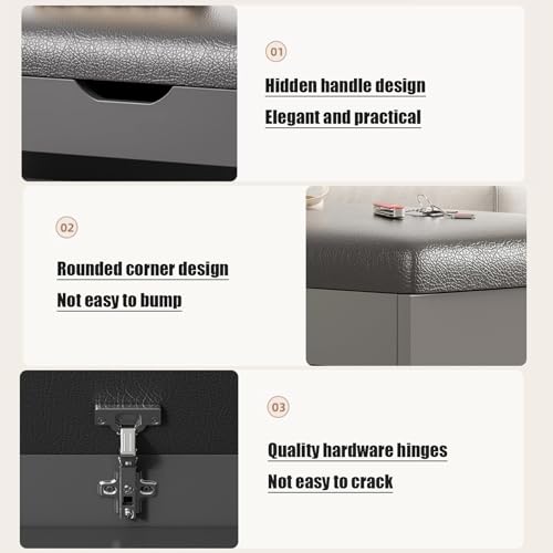 Banc d'entrée avec coffre de rangement compact pour éliminer le désordre