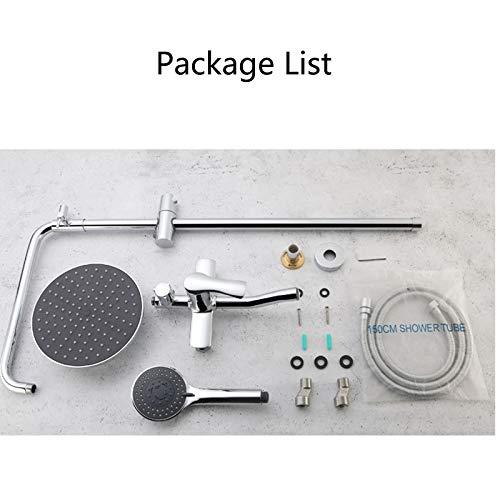 Esbant Rain Shower System With Tub Faucet, Wall Mounted High-Pressure Shower Faucet Set With Rain Shower Head And Multifunction Hand-Held Shower Heads Kitchen Sink Faucets #TOP4