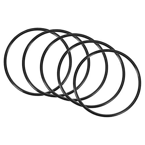 QUARKZMAN 95mm x 87mm x 4mm Nitrile Caoutchouc Joints toriques x 5 Pièces Rond Joint Rondelle pour Robinet Plomberie Réparation Étanchéité Connexion [Noir]