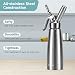 Gootus Professional Whipped Cream Dispenser - Stainless Steel, 500ml / 1 Pint Capacity, Includes 3 Stainless Decorating Nozzles and 1 Brush
