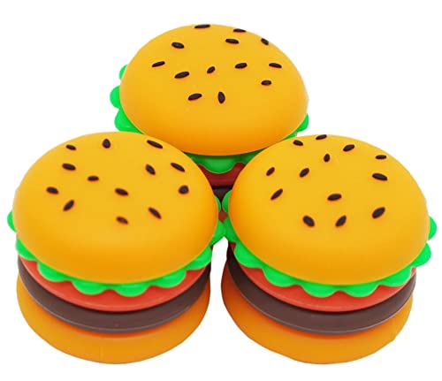 Vegcorn 5ml Hamburger Silicone Wax Containers Non-stick Concentrate Jar Multi-use (3)