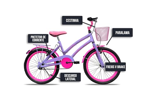 Colli Bike, Bicicleta Celina, Aro 20 Aero 36 Raias, Freios V-Brake Nylon Dianteiro e Traseiro, Supor