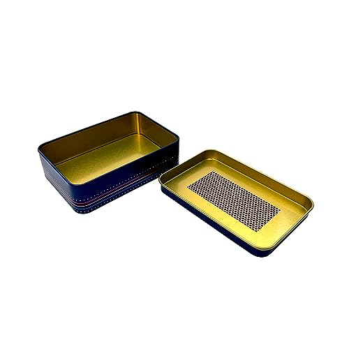 TINIT Matches Tin - Match Storage Box Metal Tin Matchbox Holder Candle Holder Lighter Gift Present (Blue) - Image 3