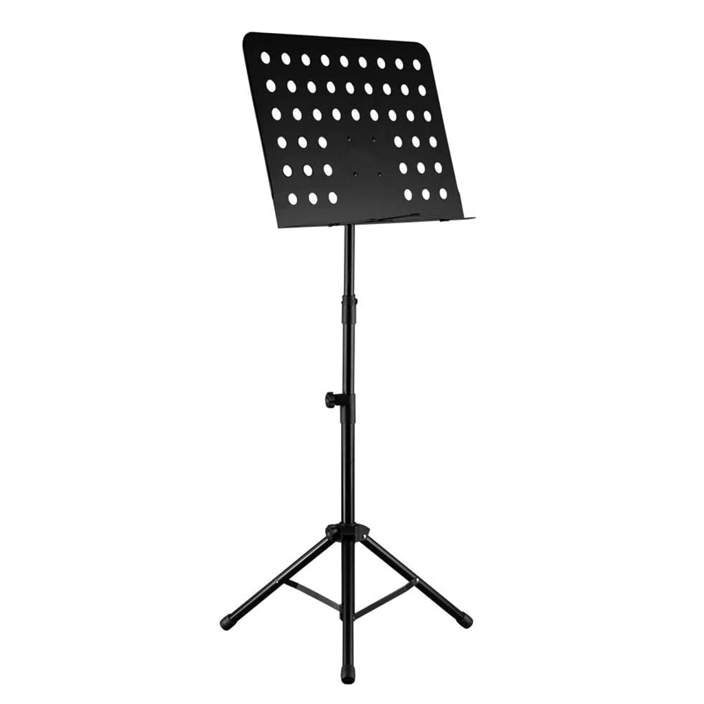 Höhenverstellbarer, zusammenklappbarer Notenständer aus Metall, tragbarer Notenständer für Konzerte, Heimnotenständer, Buchständer