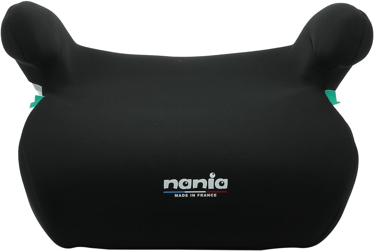 Nania – Rehausseur ceinturé ALPHA 126-150 cm R129 i-Size – Pour les enfants de 8 à 12 ans – Fabrication Française - Avec accoudoirs (Access noir)