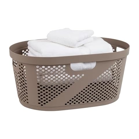 Mind Reader 40L Wicker Laundry Basket Cover
