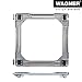WAGNER Transportroller Transporthilfe I Industriestahl 46-66 x 5 cm, Tragkraft 220 kg I größenverstellbare ausziehbare Ladefläche I Umzug von Waschmaschine, Trockner, Herd I Möbelroller mit Bremsen