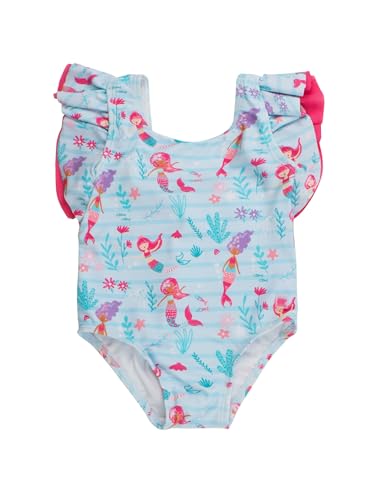 Image of RuffleButts Baby /Toddler Girls Ruffle Strap One Piece Swimsuit w /UPF 50+ Sun Protection