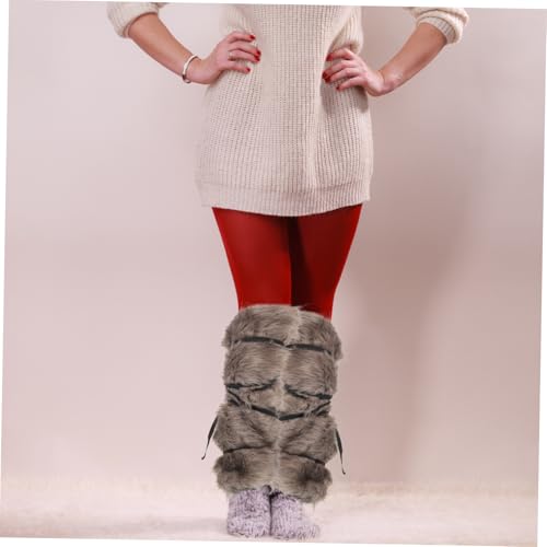 Guêtres Vikings en fourrure COLLBATH pour costume médiéval et cosplay - 6
