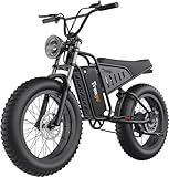 Freego S1 Electric Dirt Bike: Powerful Performance and Motorcycle Design: Boasts a sleek, 1400W(Peak) motor optimized for speed and agility. Offers a unique motorcycle-inspired design for a thrilling riding experience. Features a comfortable ergonomi...