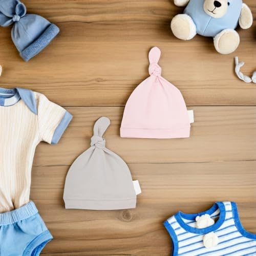 Gorros para recién nacidas sin costuras que evitan rozaduras en bebés 4