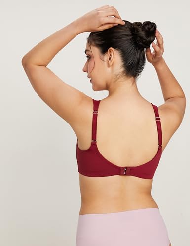 Image of Symbol Premium Nylon Blend Women's Minimiser Bra (Non Padded,Wired,Full Coverage,Broad Cushioned Strap,4 Way Stretch Fabric)