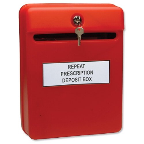 Preisvergleich Produktbild Helix Vorschlagsbox / interner Briefkasten, rot
