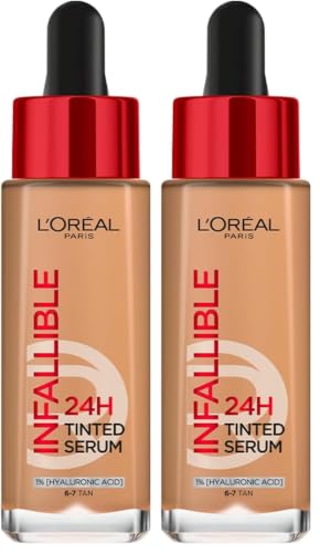 Image of L'Oreal Paris Infallible 24H Tinted Serum Foundation, 6-7 Tan (Pack of 2)