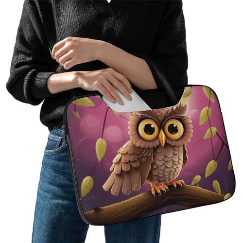 Laptop Shoulder Bag 16.5 Inch Laptop Bag Owl Computer Bag Messenger Bag miniatura 2