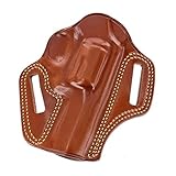 Galco Holsters CM318 Combat Master OWB Belt Leather Holster Compatible with Ruger SP101 3' | Charter Arms Professional | Taurus 856 3', Right Hand, Tan Finish