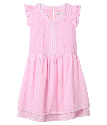 vineyard vines Girls' Flutter Pintuck Dress (Toddler/Little Big Kid)