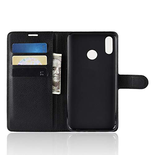 FanTings Capa flip para Huawei Y9 2019, com compartimentos para cartão, capa carteira de couro sinté