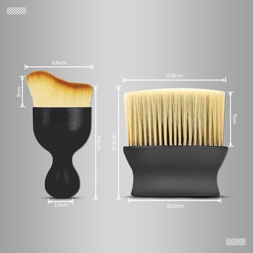 Image of Amazon Basics Car Interior Cleaning Brush Combo | 2 Pcs Pack | AC Vent Brush | Scratch Free Car Duster | Multifunctional Car Brush for Cleaning Car Interior, PC, Laptop, Keyboard