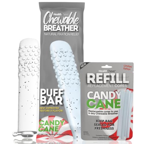 NEW Limited Edition Minty Cane Aroma PuffBar Hand Fidget Relief to Help Quit Vaping and Quit Smoking...